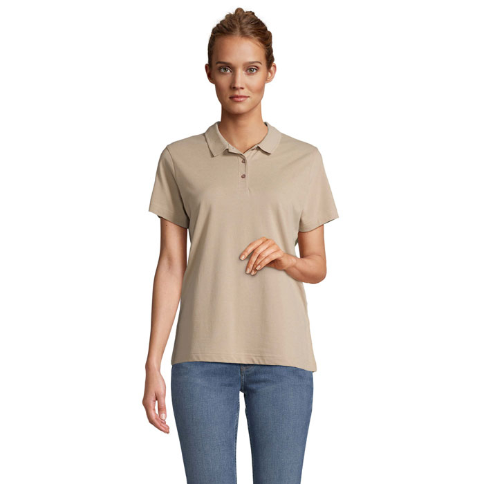 Polo Femme en coton à personnaliser PULSE corde 1